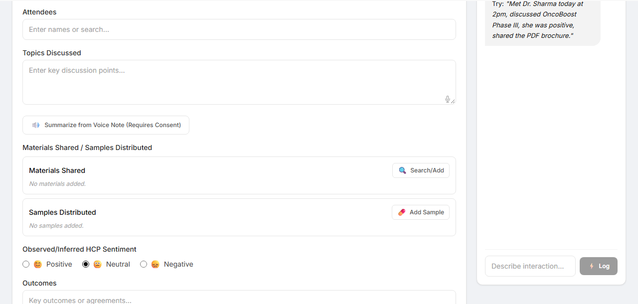 AI-First HCP CRM