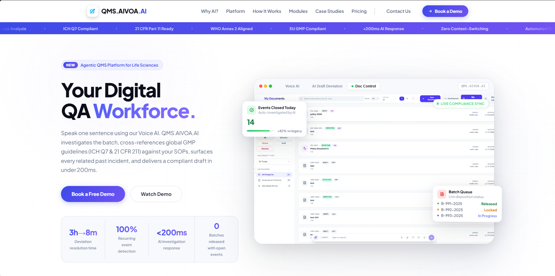 AIVOA.ai product screenshot